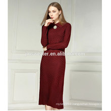 Winter Midi Women Sweater Dress Winter Knitted sweater dress